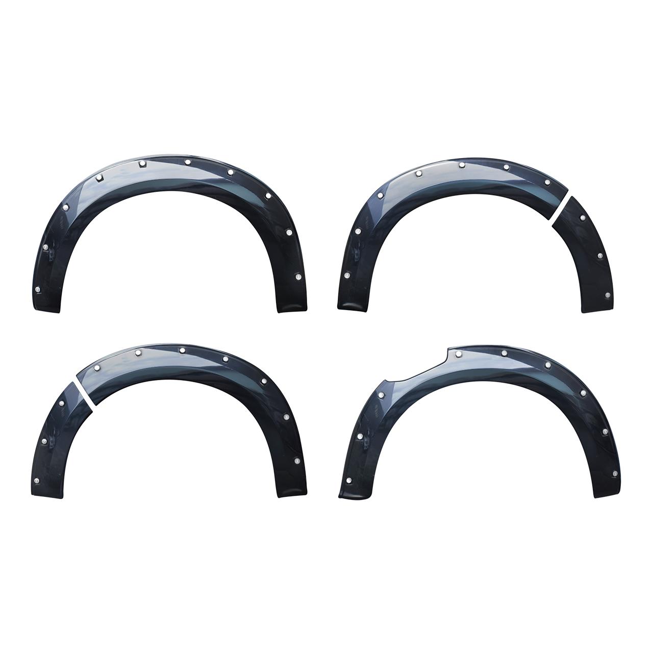 FENDER FLARE OFFROAD (STD) 7" TRUE BLACK MICA (47R) (Set 6 pcs.)